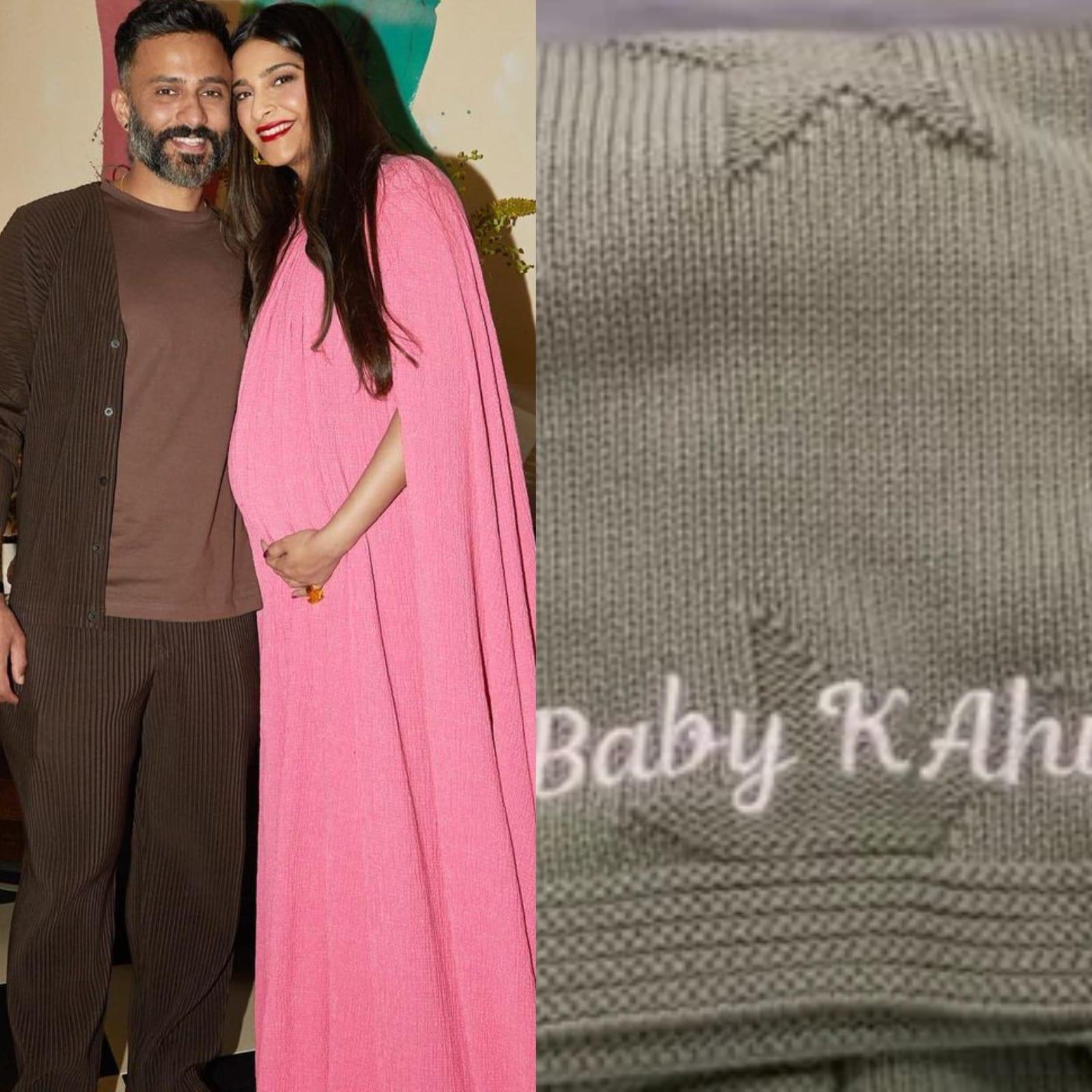 Sonam Kapoor Receives Cute Customised Baby Clothes, Blanket For ...