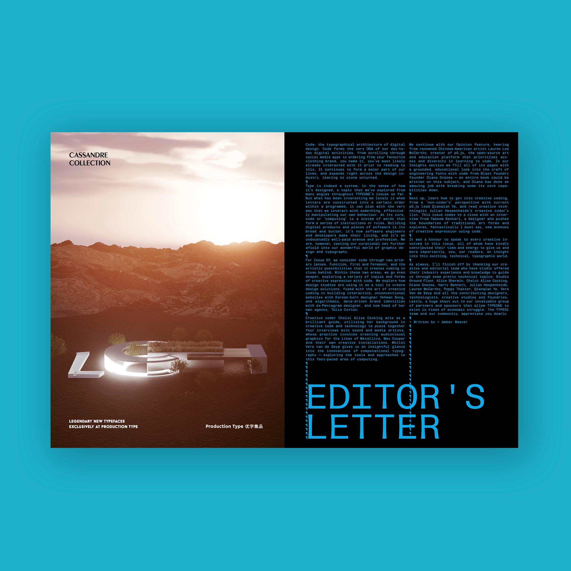 Digital: TYPEONE Magazine — Issue 07